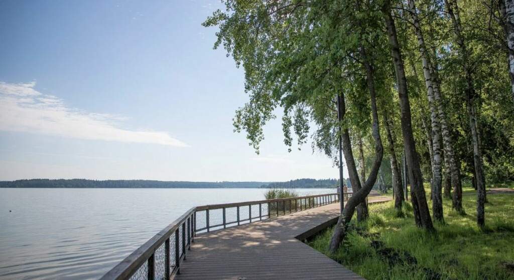 Веломаршрут вдоль озера Сенеж - фото