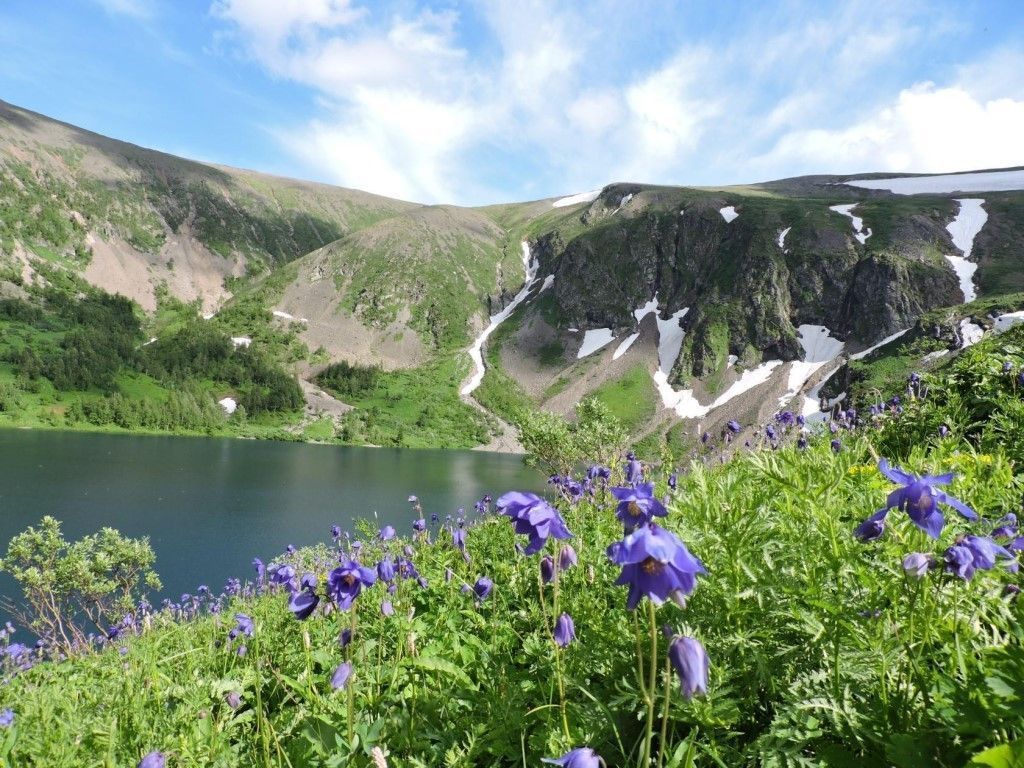 Ивановские озёра Хакасии. Зима в июле