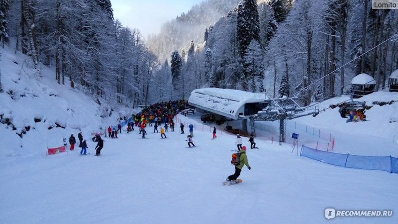 Роза Хутор. трасса Сторожка - фото