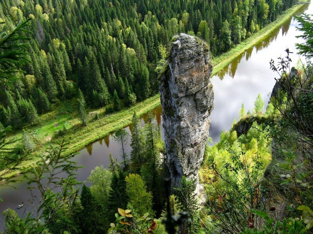 Пермь Усьвинские столбы чертов палец