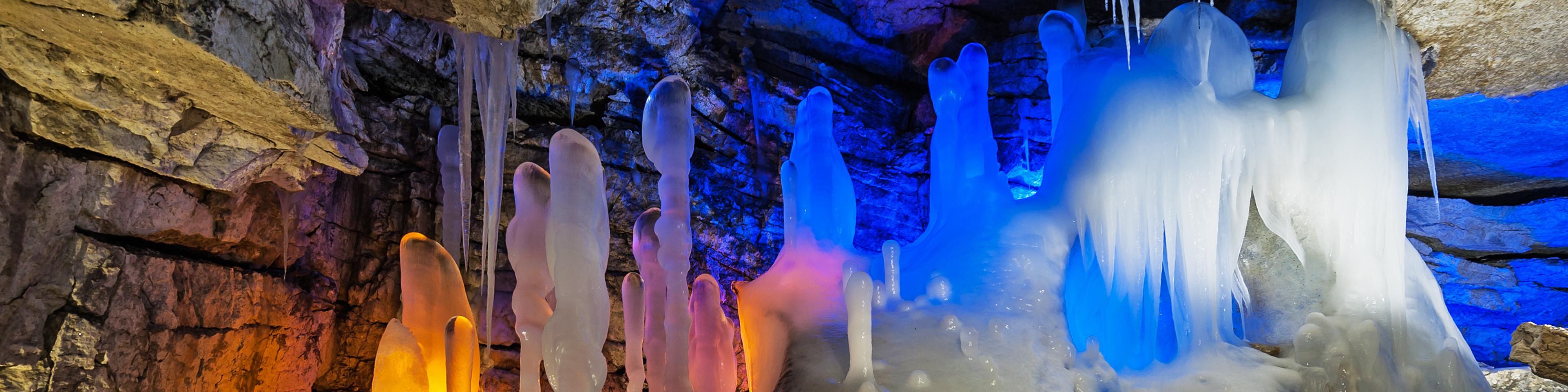 Грот Атлантида в Кунгурской ледяной пещере