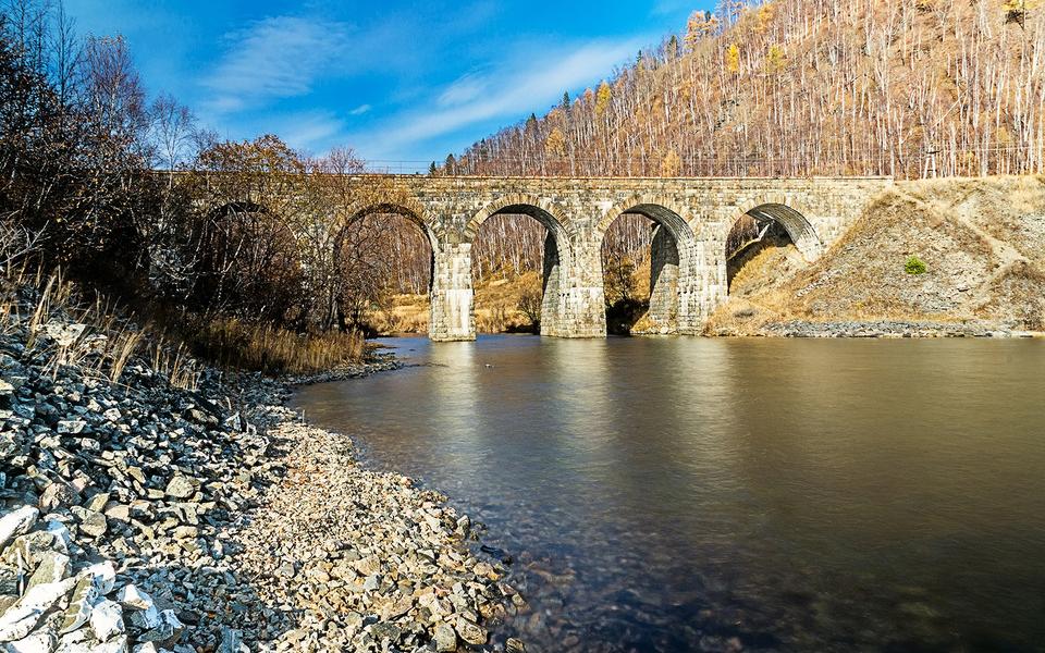 ПЕРЕЕЗД – РЕКА БОЛЬШАЯ КРУТАЯ ГУБА — КРУГОБАЙКАЛЬСКАЯ ЖЕЛЕЗНАЯ ДОРОГА - фото