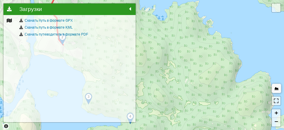 остров Соролансари трек на карте