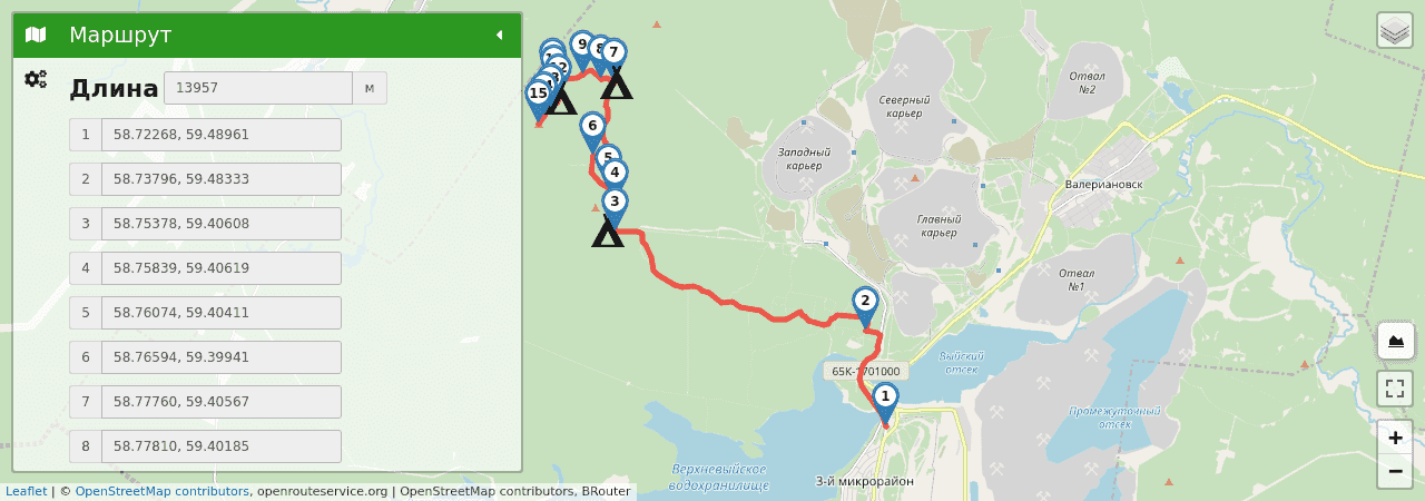 Качканар карта спутник