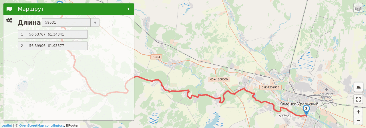 Сплав по реке Исеть трек на карте